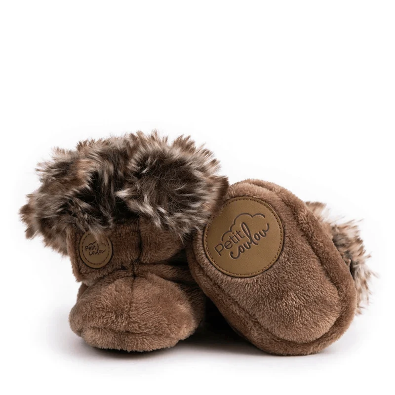 Petit Coulou - Winter Minky Baby Booties