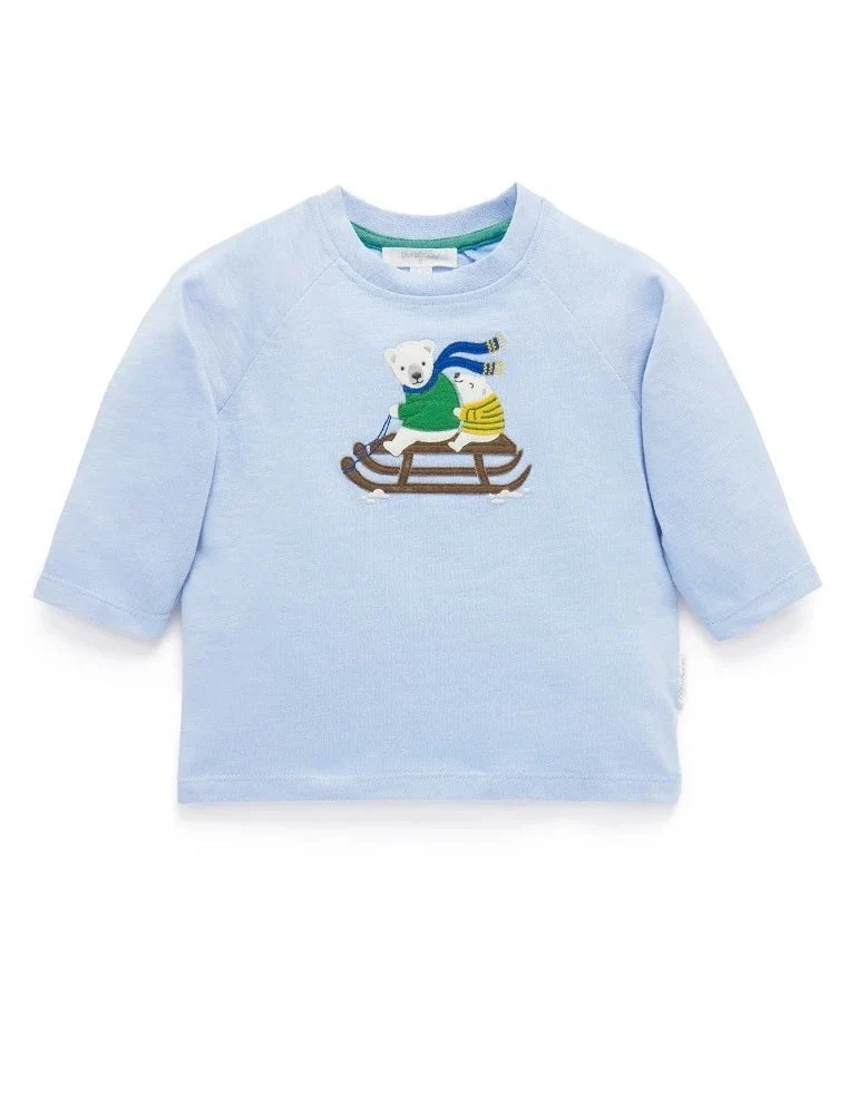 Purebaby - Long Sleeved Winter Friends Tee