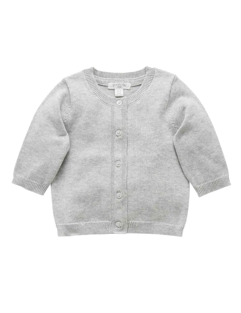 Purebaby - Essentials - 100% Cotton Cardigan
