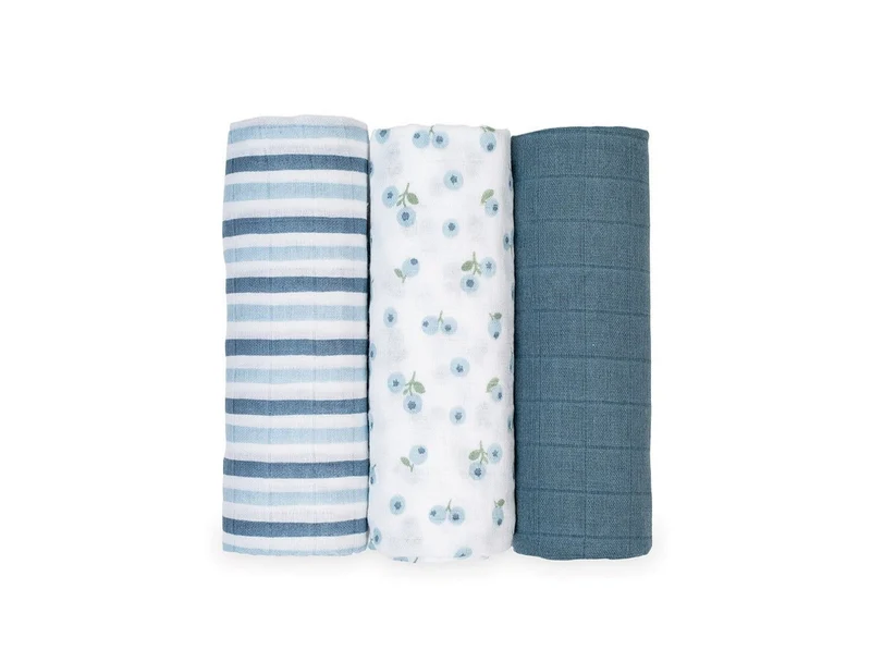 Lulujo - Cotton Muslin Receiving Blankets - 3 pack