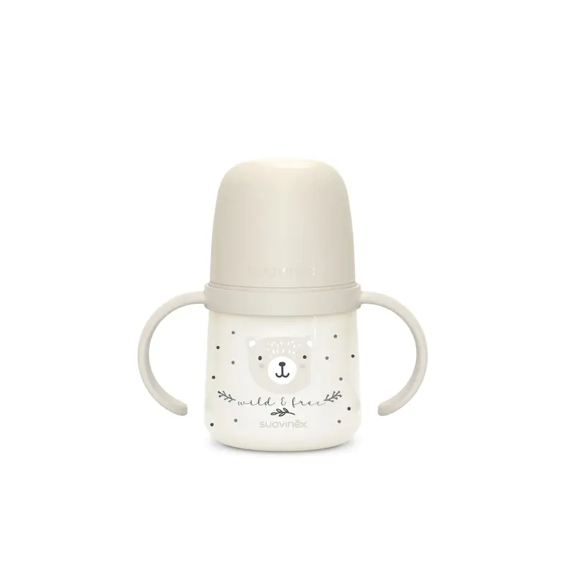 Suavinex Night Bottle Night & Day +6 Months Wild&Free Grey, 150 ml