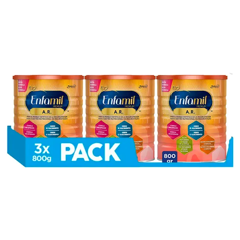 Enfamil A.R. Milk Formula For The Dietary Management Of Regurgitation, Pack 3 X 800 Gr.