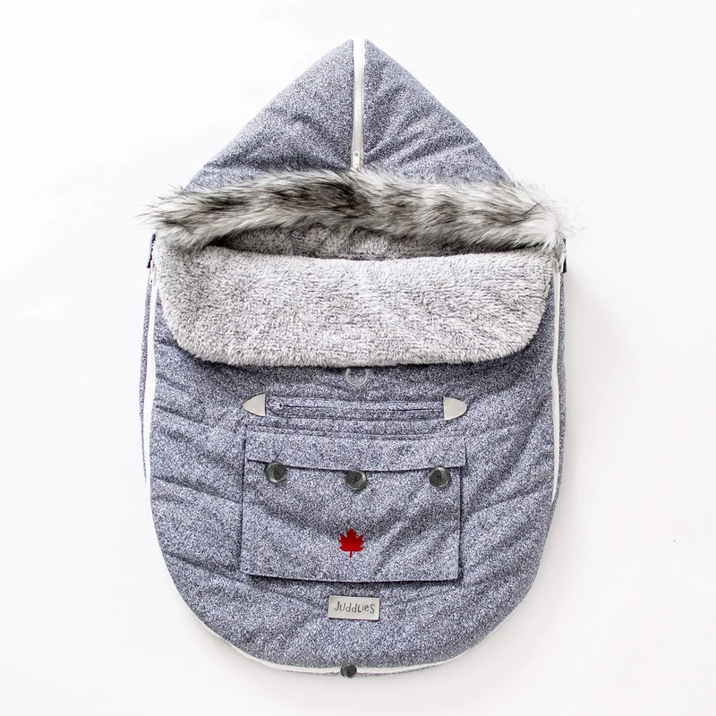 Juddlies - Infant CarSeat Bag/ Stroller Bag- Salt & Pepper Grey