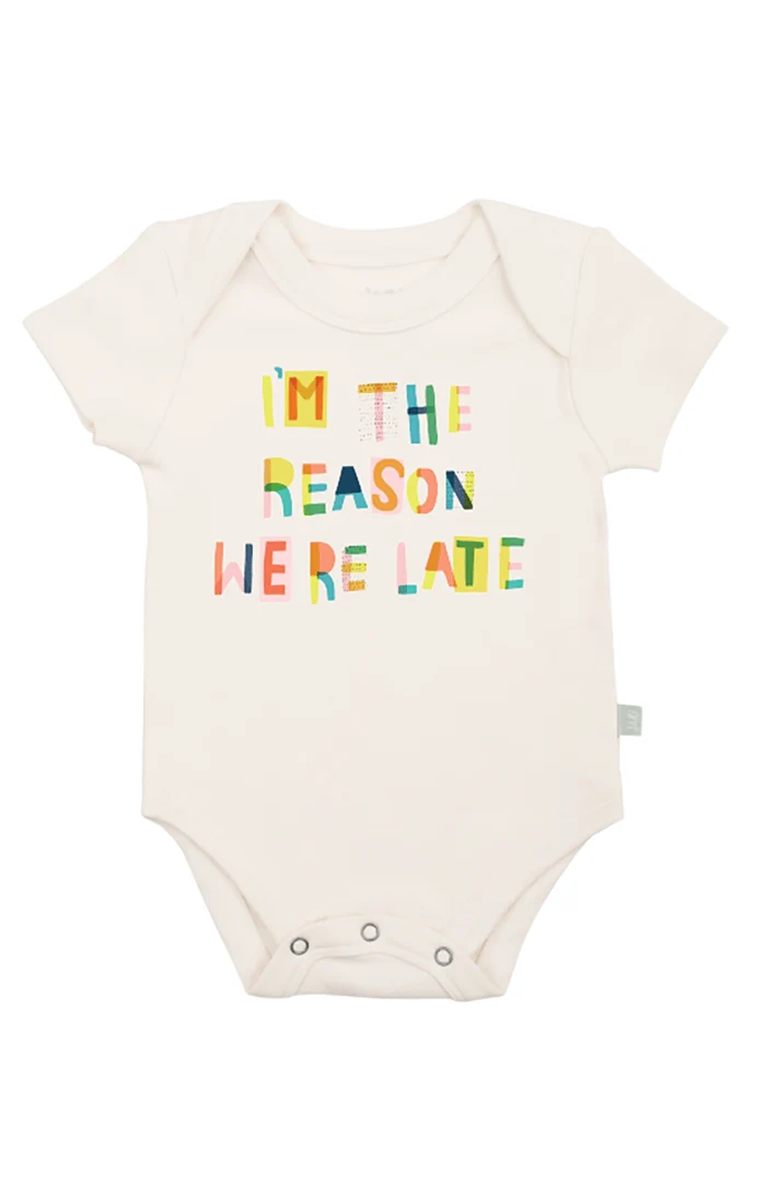 Finn + Emma - We're Late Graphic Bodysuit