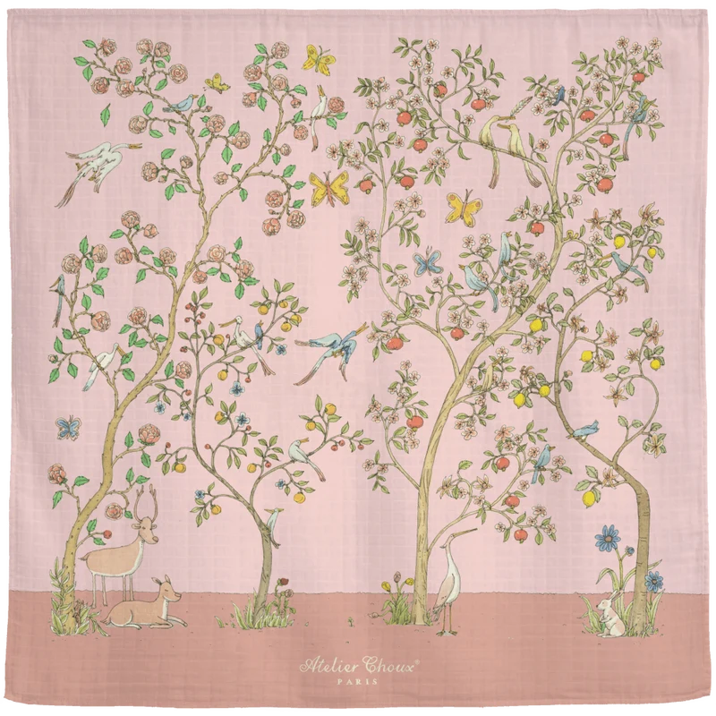 Atelier Choux Paris - Swaddle - In Bloom Pink