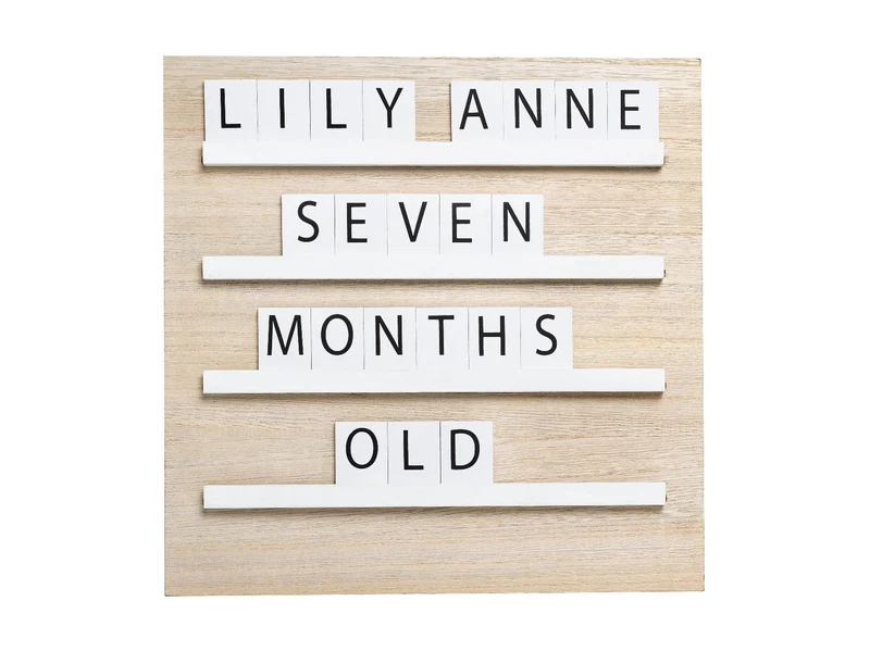 Pearhead - Wooden Tile Letterboard