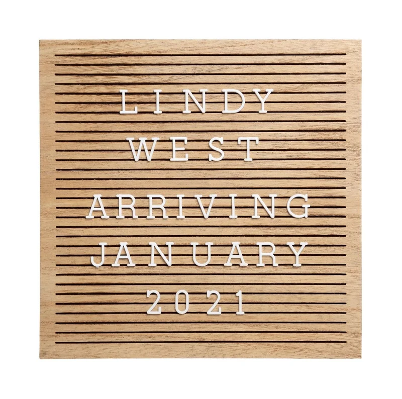 Pearhead - Wooden Letterboard